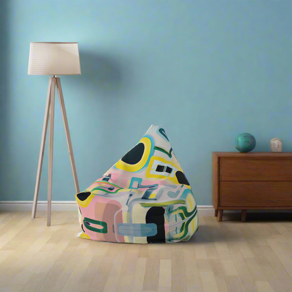 Designer Bean Bag Cover - 'Lumen Phase' | Soft Tech Edit