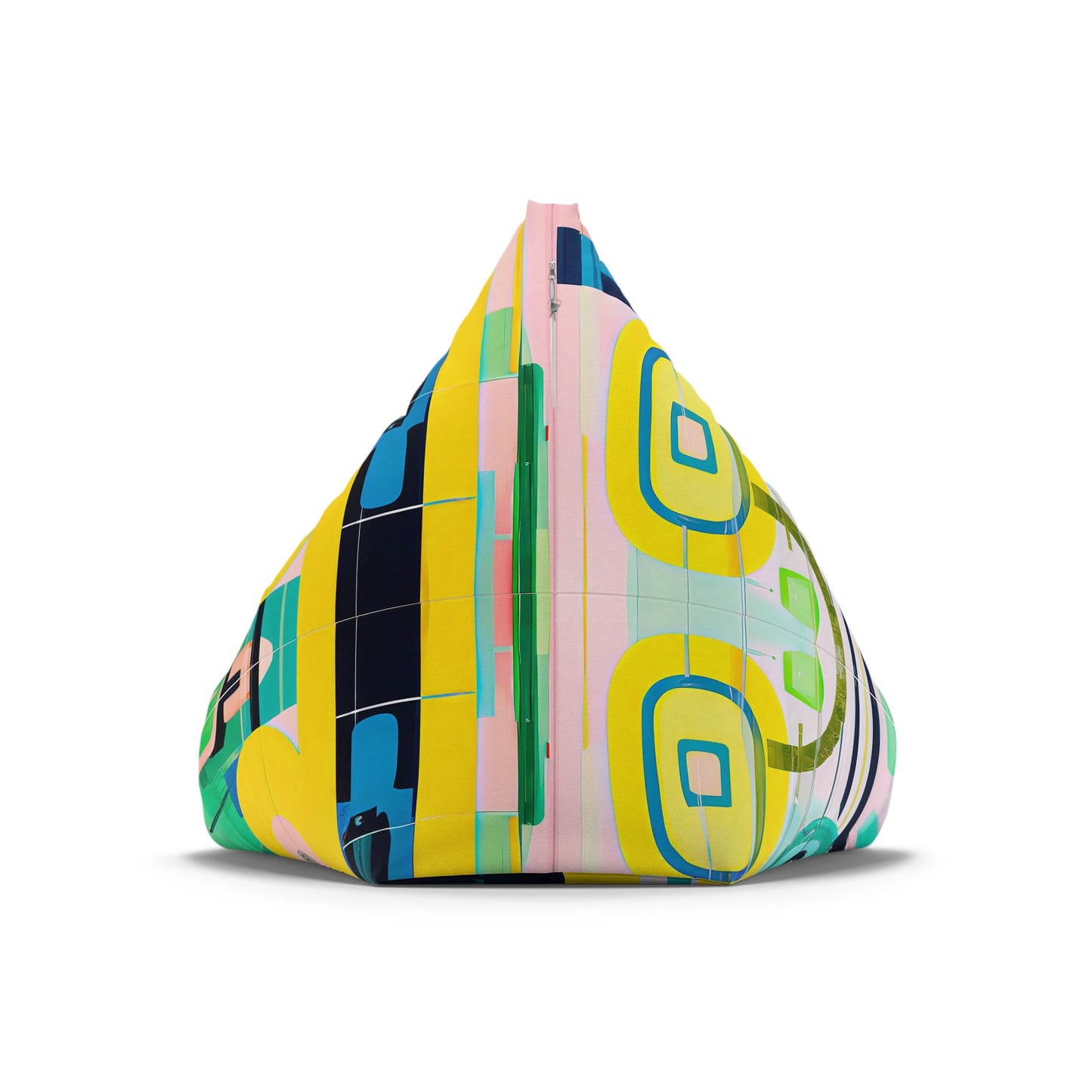 Designer Bean Bag Cover - 'Glitch Garden' | Soft Tech Edit