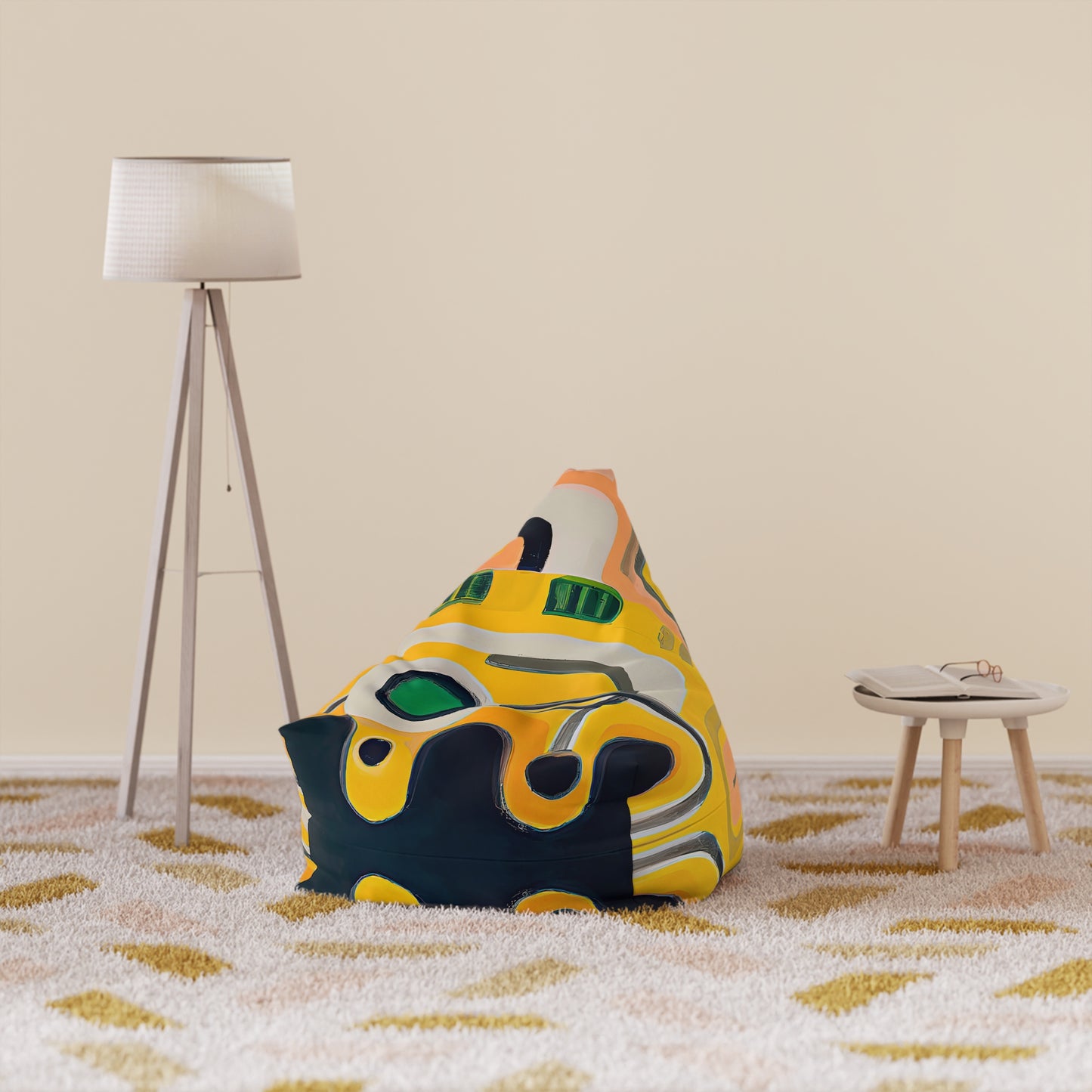 Designer Bean Bag Cover - 'Detour' | Urban Jungle Edit