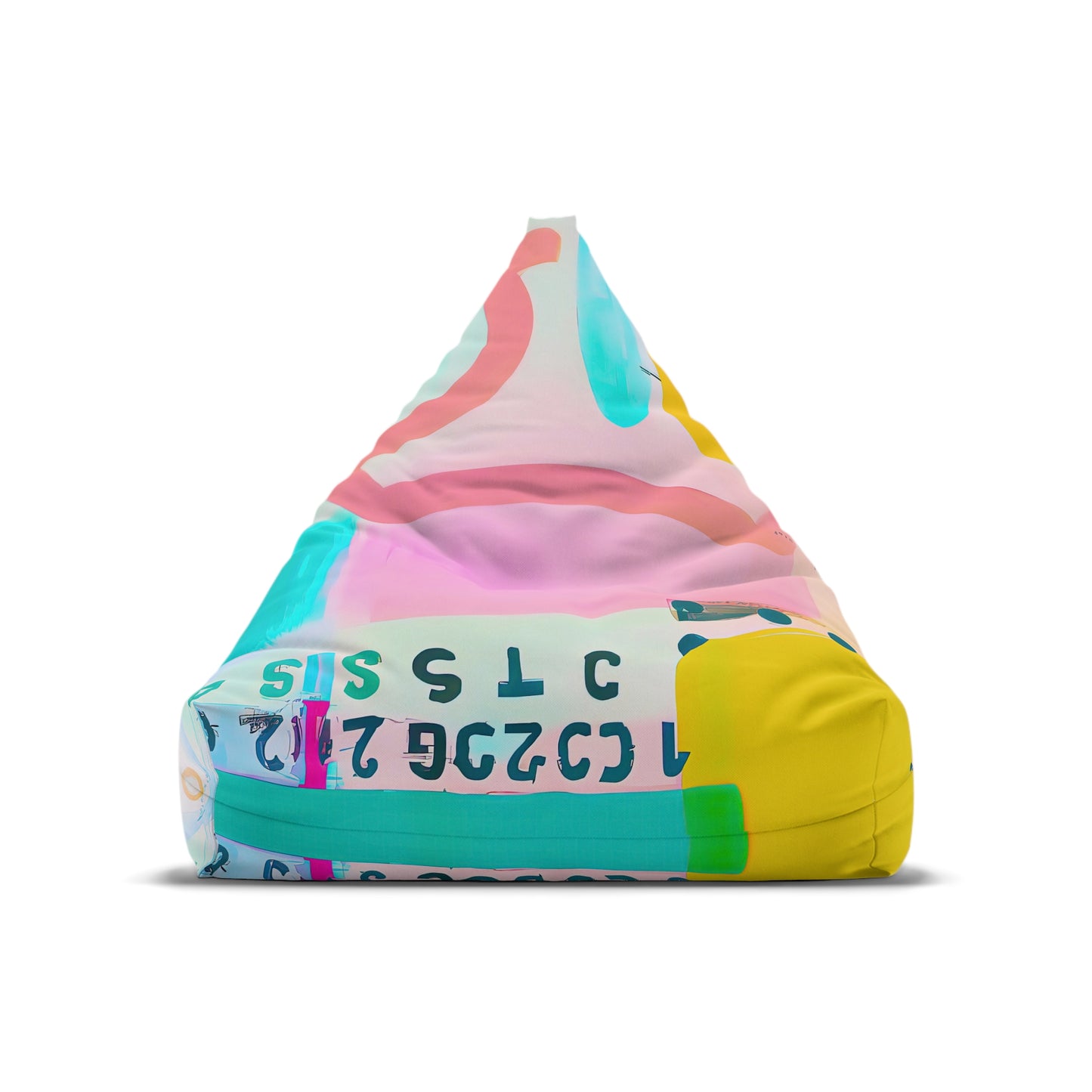 Designer Bean Bag Cover - 'Glitch' | Code Shift Edit