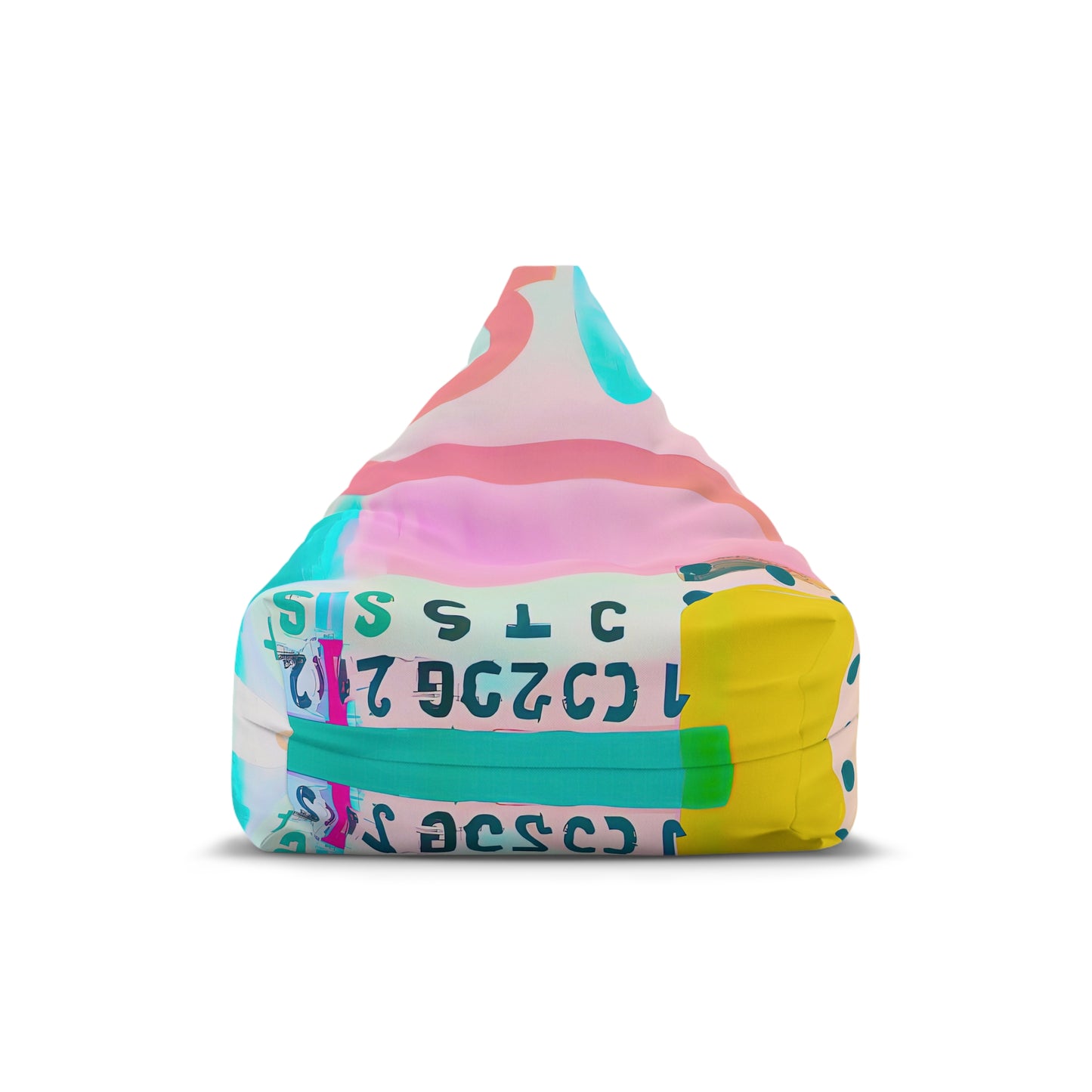 Designer Bean Bag Cover - 'Glitch' | Code Shift Edit