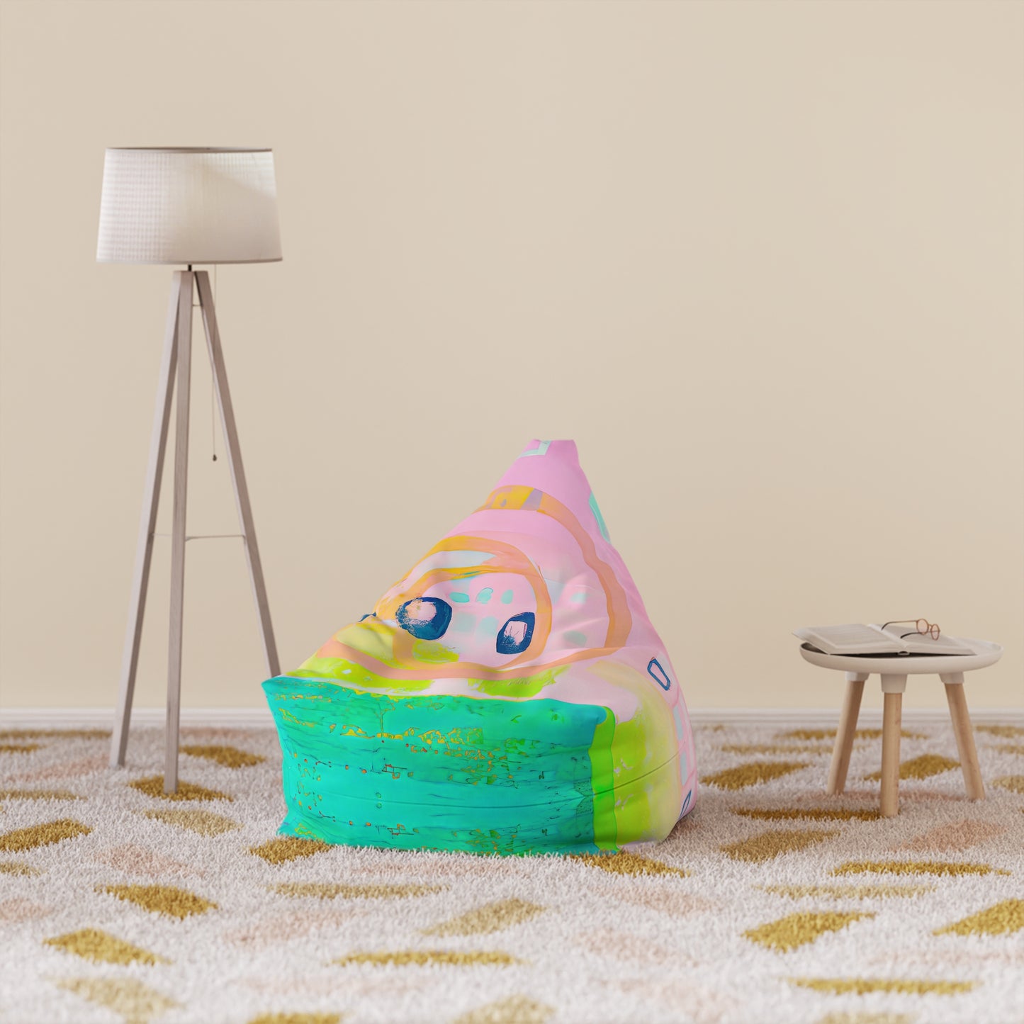Designer Bean Bag Cover - 'Loops' | Code Shift Edit