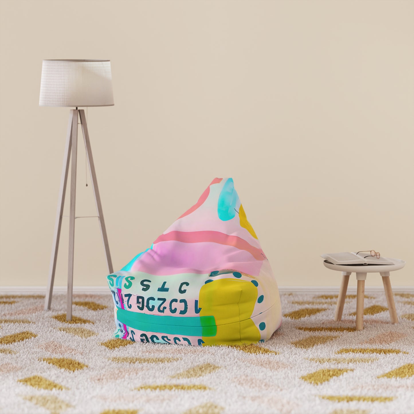Designer Bean Bag Cover - 'Glitch' | Code Shift Edit