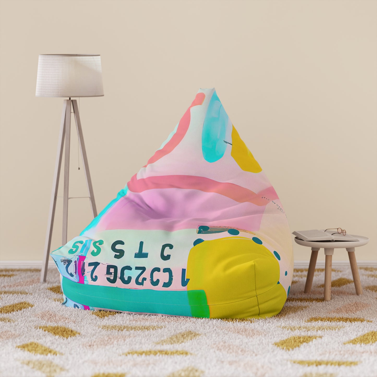Designer Bean Bag Cover - 'Glitch' | Code Shift Edit