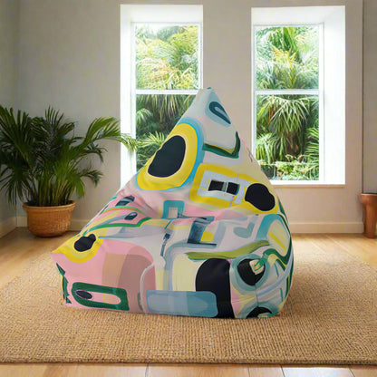 Designer Bean Bag Cover  - 'Lumen Phase' | Soft Tech Edit