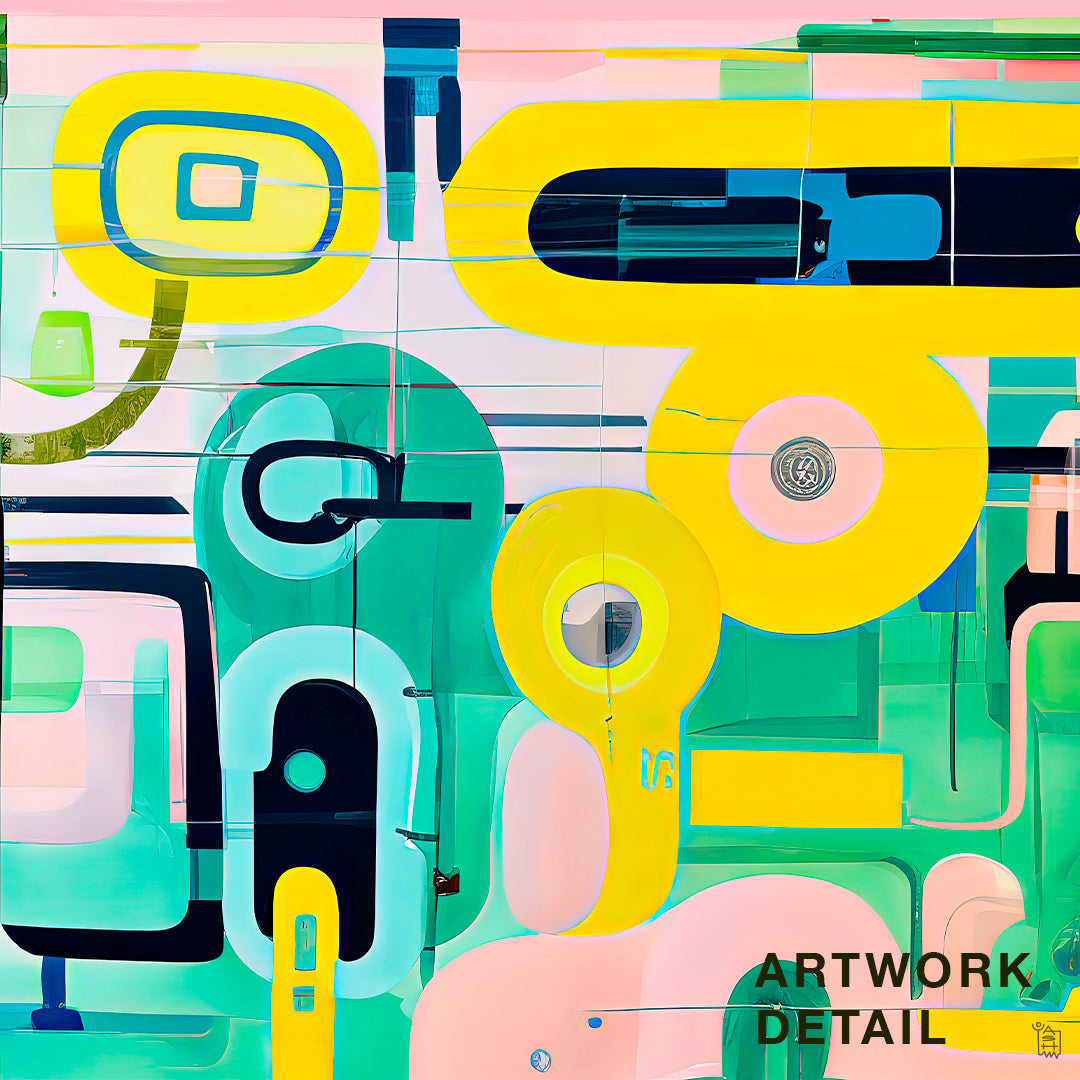 Designer Bean Bag Cover – 'Glitch Garden' (Kids’ Favourite, Small)